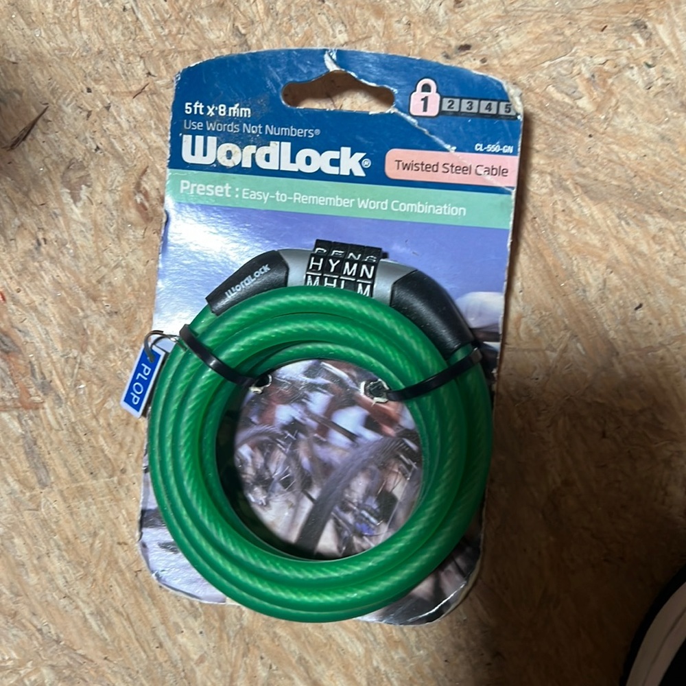 Word lock twisted steel cable